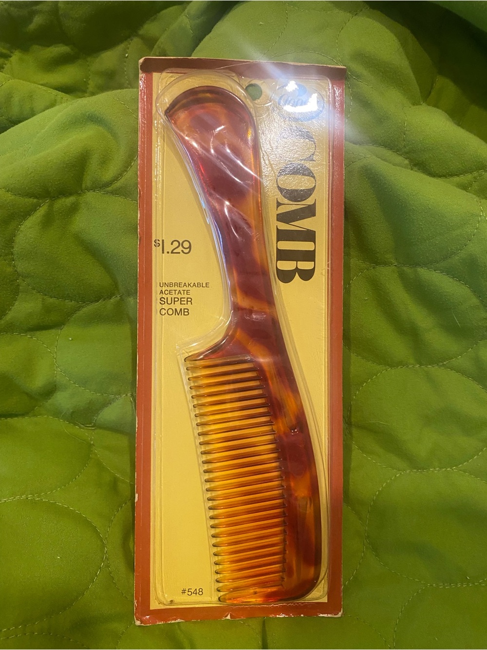 Vintage 70s - Goody comb in original packaging